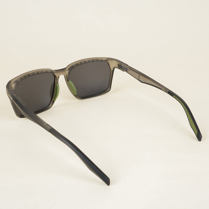 Voyage Wayfarer Polarized Sunglasses for Men & Women (Black Lens | Grey & Green Frame - PMG5286)