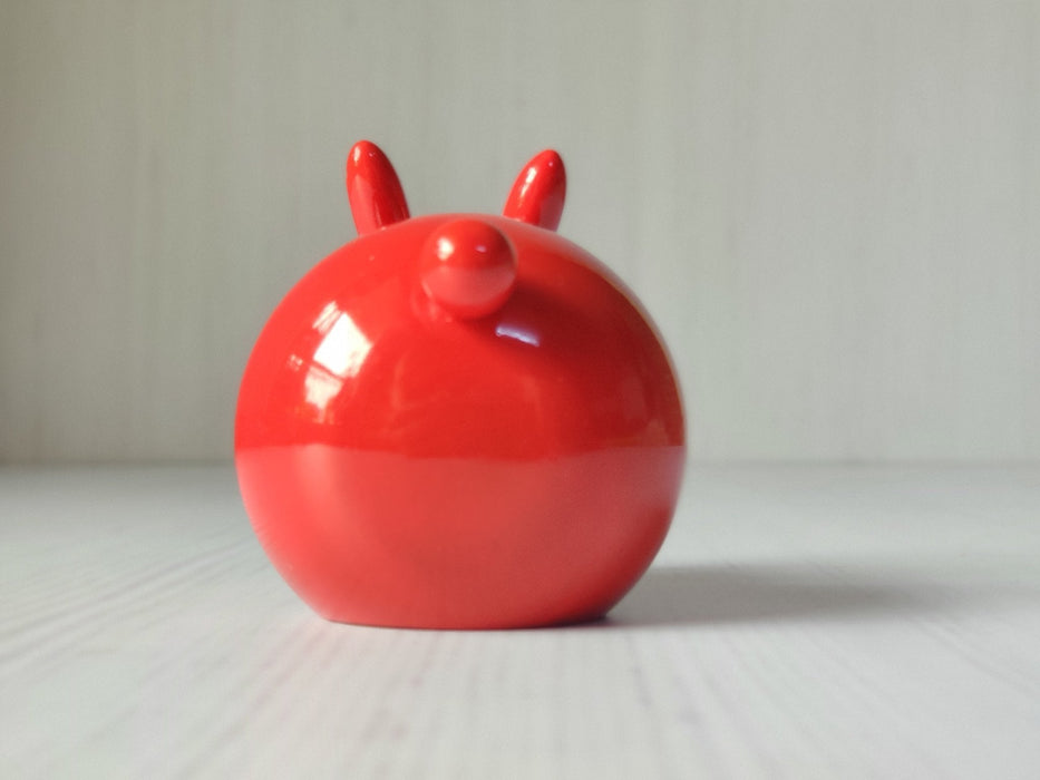 Red Wooden Rabbit Toy