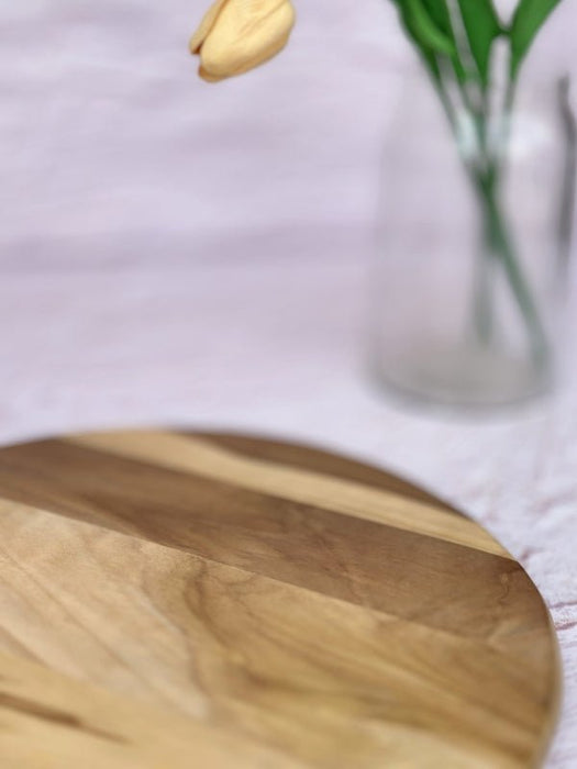 Wooden Round Teak Wood Platter