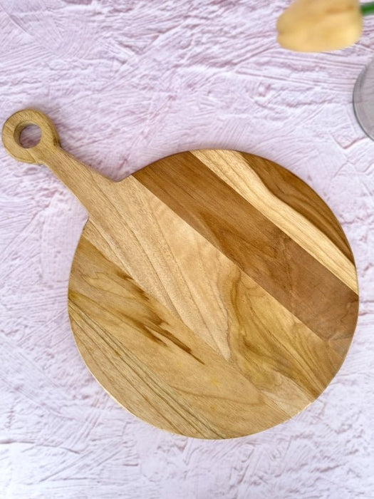 Wooden Round Teak Wood Platter