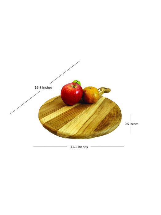 Wooden Round Teak Wood Platter