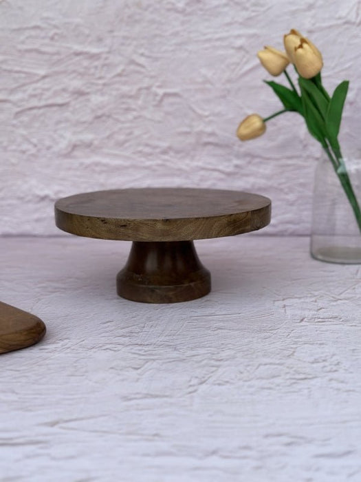 Rustic Wooden Handcrafted Cake Stand