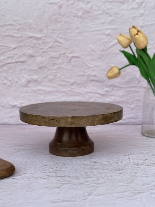 Rustic Wooden Handcrafted Cake Stand