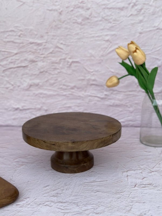 Rustic Wooden Handcrafted Cake Stand