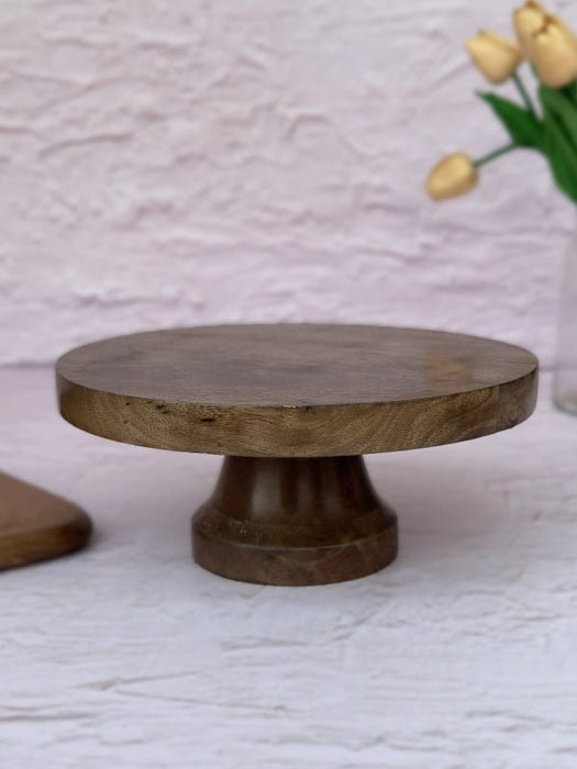 Rustic Wooden Handcrafted Cake Stand