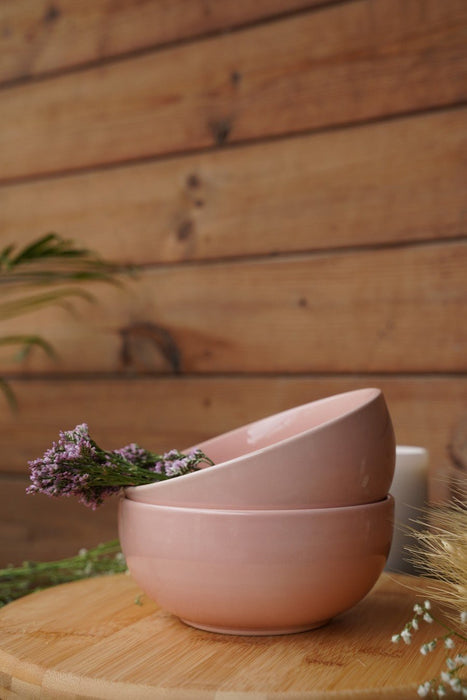 Spanish Pink Rose Serving Bowl