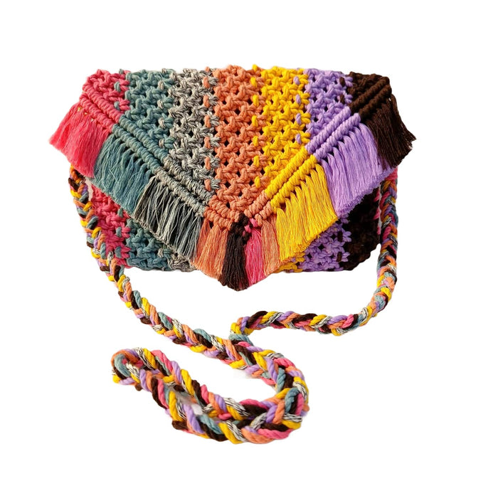 Scintillating Rainbow Sling Handbag