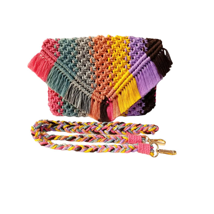 Scintillating Rainbow Sling Handbag