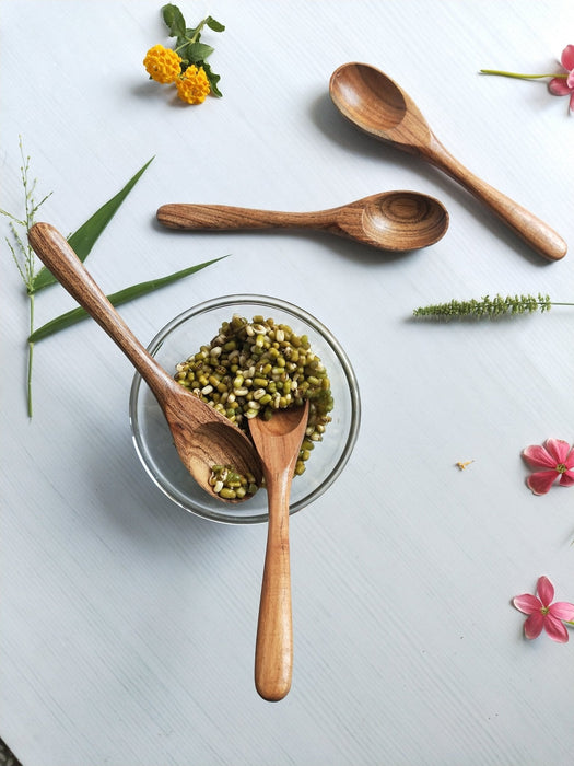 Wooden Serving Spoon Set Of 4