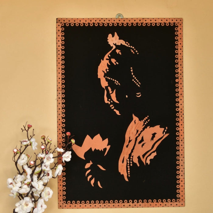 Terracotta light and shadow wall art