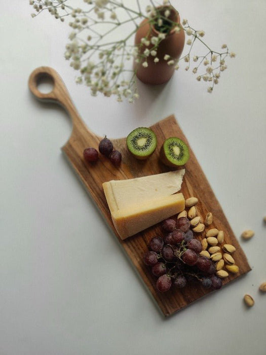 Sleek Blue Acacia Wood Platter