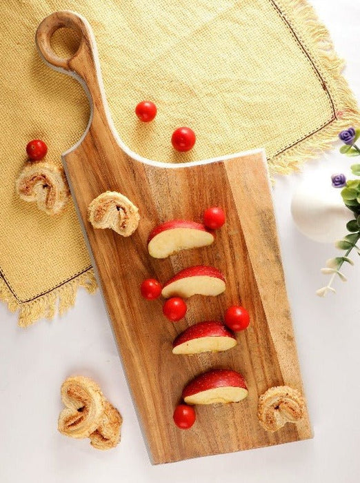 Sleek Blue Acacia Wood Platter