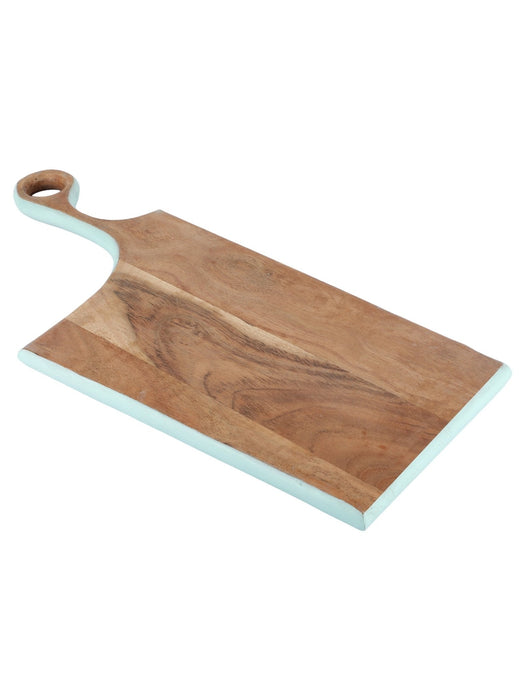 Sleek Green Acacia Wood Platter