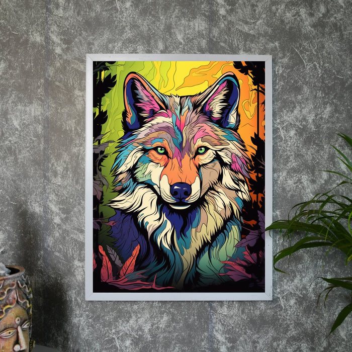 Harmony: Wildlife inspired abtract Wolf