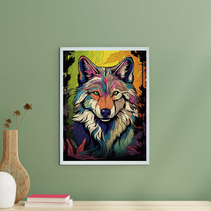 Harmony: Wildlife inspired abtract Wolf