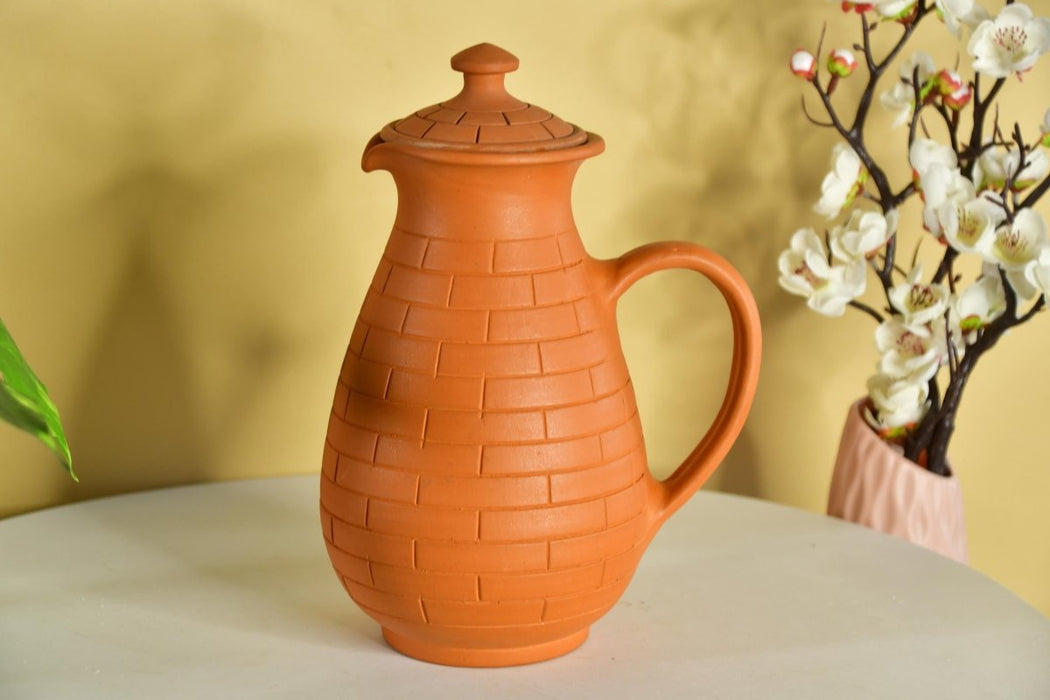 Premium Large Terracotta Jug for Water and Drinks