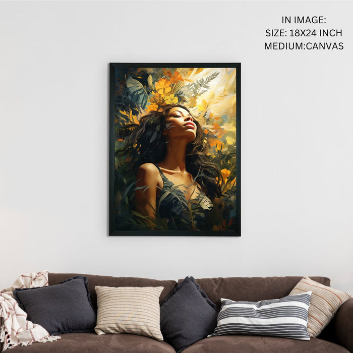 Sun-Kissed Canvas Wall Art: Artisan Beauty for Home Decor