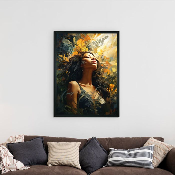 Sun-Kissed Canvas Wall Art: Artisan Beauty for Home Decor