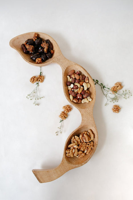 Ceramic Tamarind Seed Inspired Platter