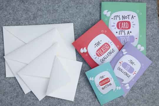 Valentine card in a card