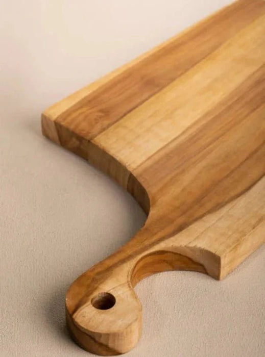 Teak Wood Oblong Platter For Cutting And Serving