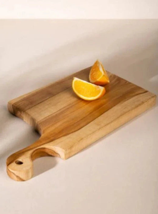 Teak Wood Oblong Platter For Cutting And Serving