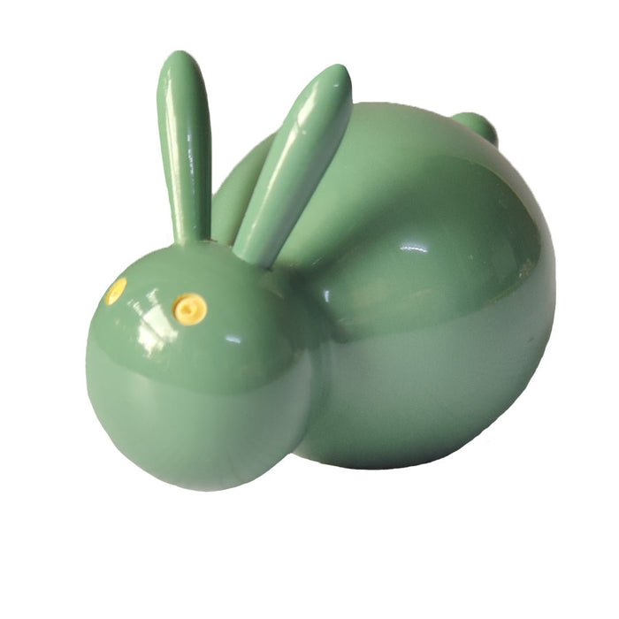 Teal Wooden Rabbit Toy Cum Decor Piece