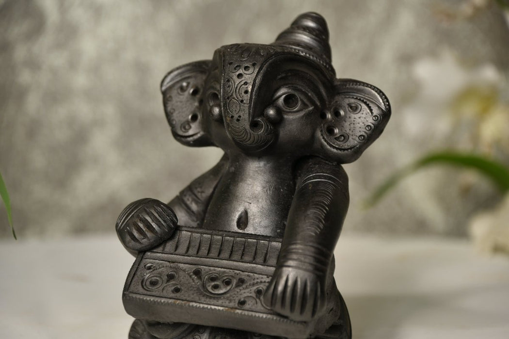 Terracotta Ganesha Melodious Harmony