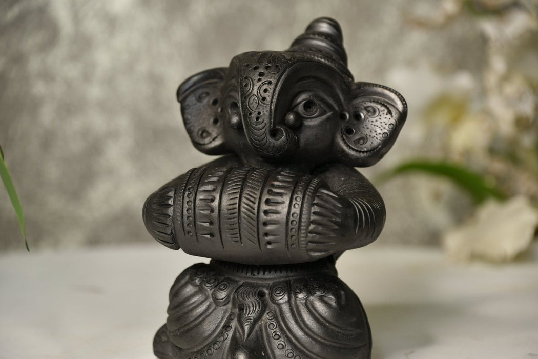 Terracotta Ganesha Rhythmic Hands