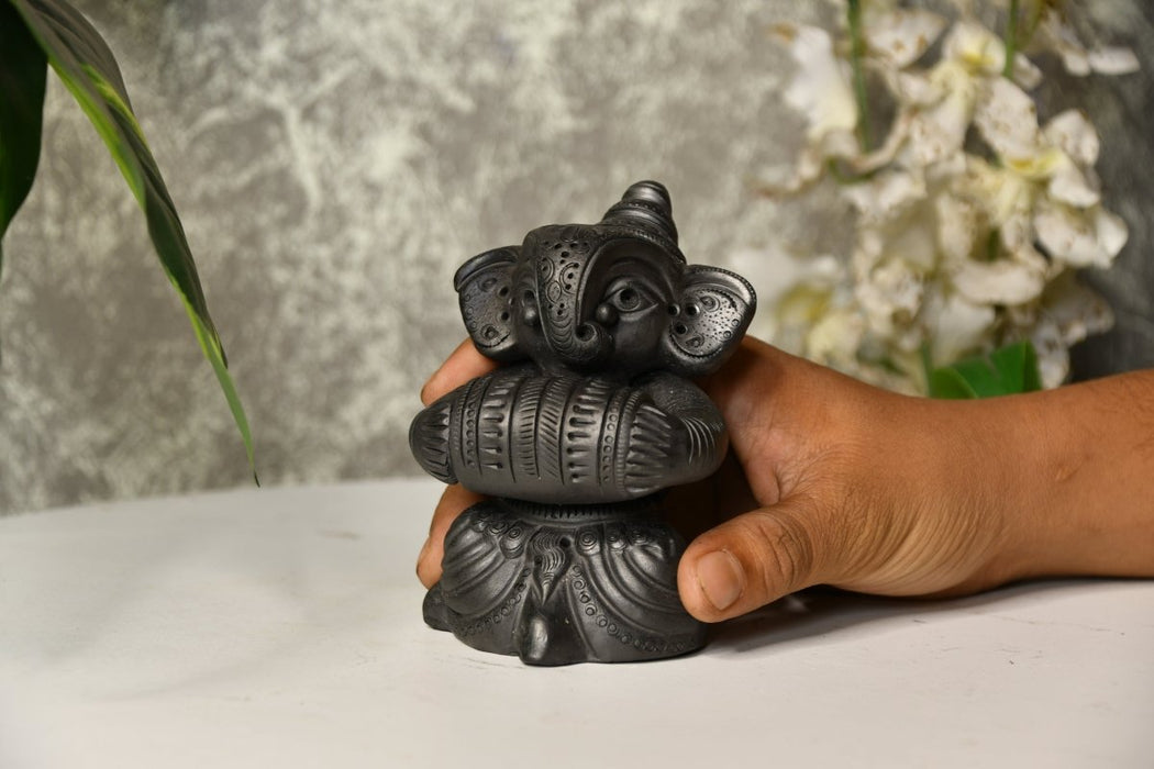 Terracotta Ganesha Rhythmic Hands