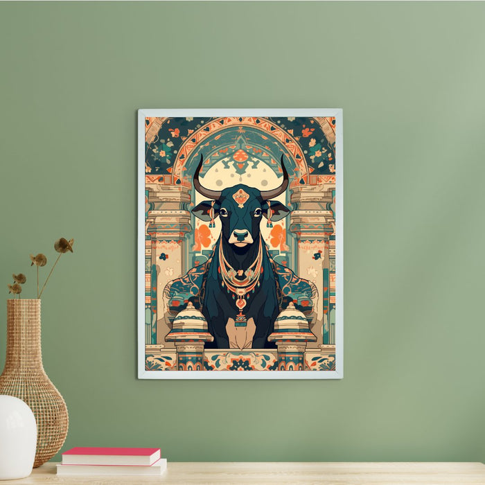 The Sacred Cow - Pichwai wall print