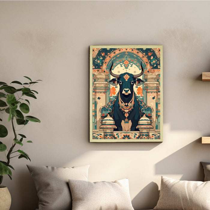 The Sacred Cow - Pichwai wall print