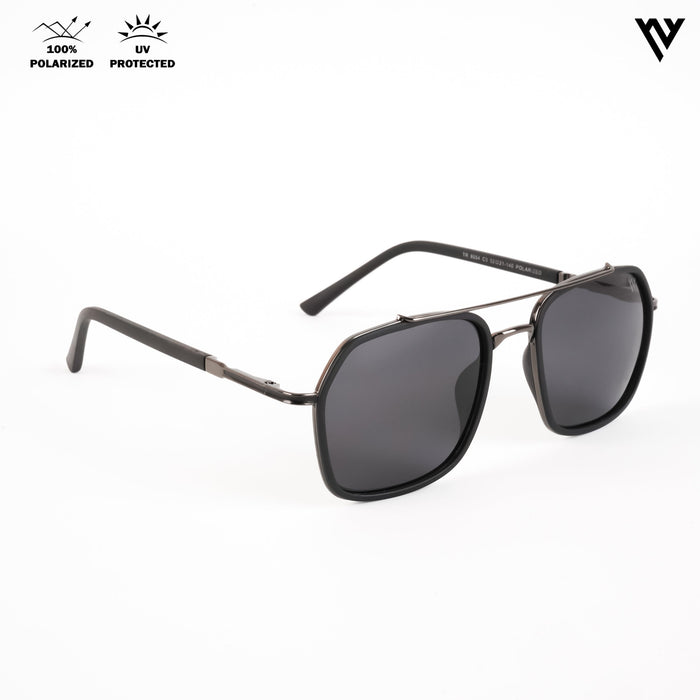 Voyage Exclusive Grey & Black Polarized Wayfarer Sunglasses for Men & Women - PMG4481
