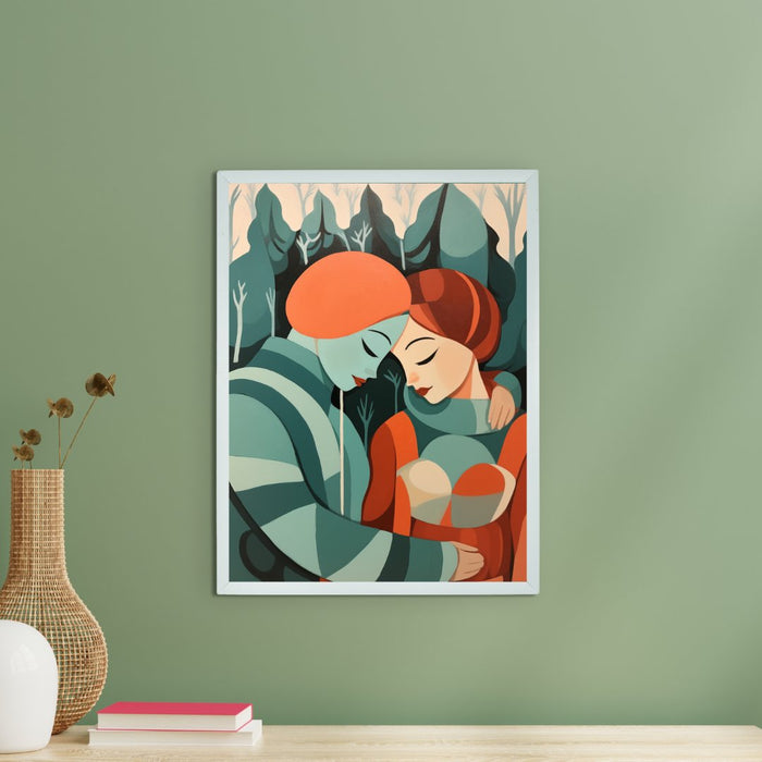 Winter Love Canvas Wall Art Decor