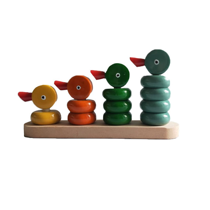 Wooden Duck Counting Set Of 4