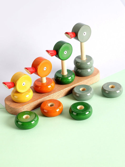 Wooden Duck Counting Set Of 4