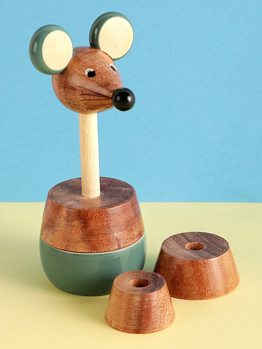 Wooden Mouse Counting Set For Early Learning