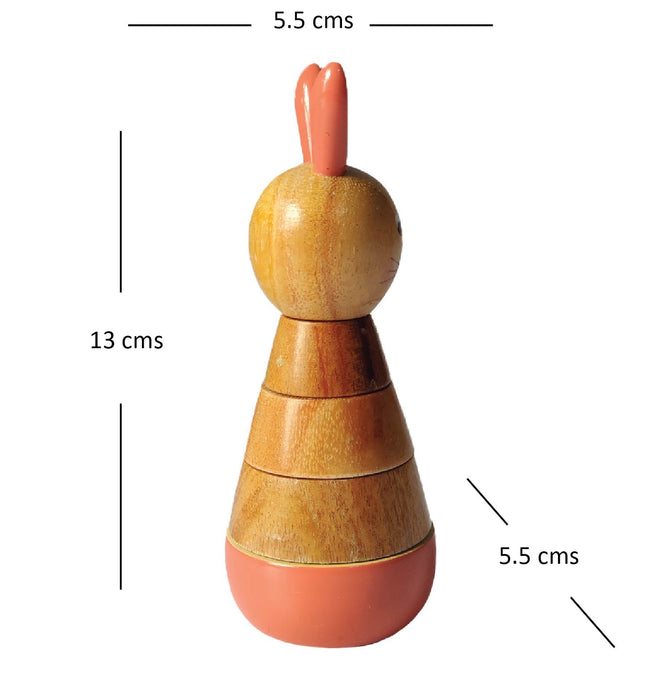 Wooden Rabbit Counting Set