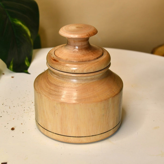 Premium Wooden Storage Jar for Elegant Organization